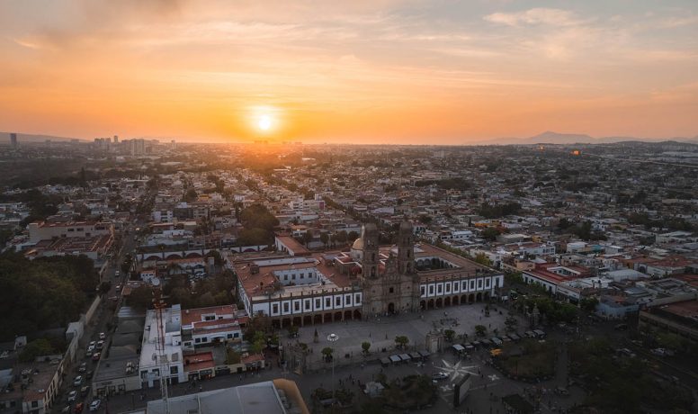 Sunset view at Guadalajara landscape